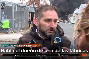 Habló el dueño del predio incendiado en Avellaneda: “El fuego fue arrasando con todo”