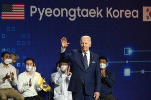 Joe Biden se mostró en Corea del sur  