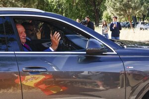 Juan Carlos I concluye su visita a España con los únicos apoyos políticos de la derecha  (Fuente: EFE)