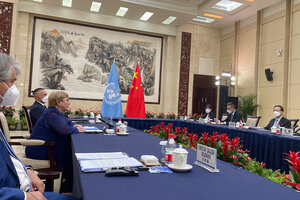 China sobre la visita de Bachelet: "Una oportunidad de aclarar desinformaciones"