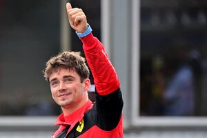 Fórmula 1: Leclerc hizo la pole en el patio de su casa (Fuente: AFP)