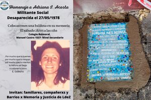 El recuerdo para Adriana Acosta