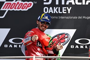 Moto GP: el italiano Bagnaia ganó en su país (Fuente: EFE)