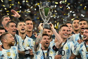 El nuevo hit de los argentinos en la Finalíssima (Fuente: AFP)