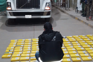 Más de 130 kilos de cocaína en un camión bananero 