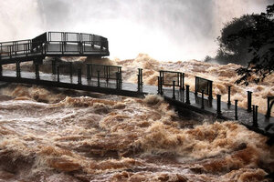 Garganta del Diablo: se suspendió el acceso del público por la creciente del río Iguazú