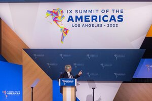 La queja de Alberto Fernández por no incluir a las Islas Malvinas en el logo de la Cumbre de las Américas