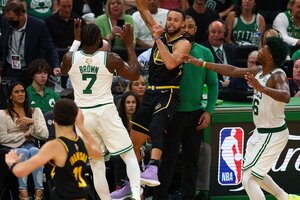 Golden State Warriors vs. Boston Celtics   hoy: a qué hora juegan y cómo verlo en TV y online en Argentina (Fuente: AFP)