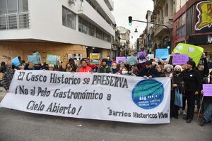 Casco Histórico: protesta contra el "Plan de Renovación" del GCBA (Fuente: Enrique García Medina)