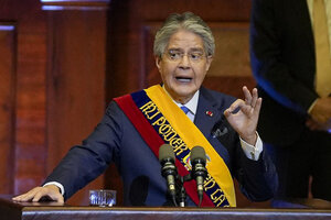 El presidente de Ecuador dijo que las protestas son un intento de golpe (Fuente: Xinhua)
