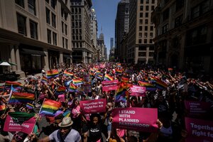 Una confusión generó una estampida en la Marcha del Orgullo de Nueva York