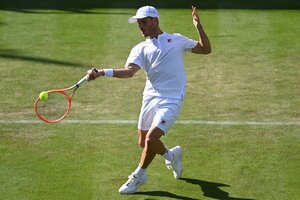 Diego Schwartzman avanzó a la segunda ronda de Wimbledon. (Fuente: EFE)