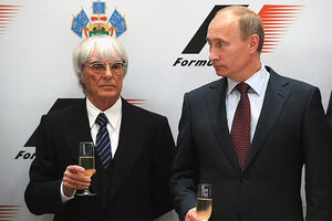 Bernie Ecclestone: "Yo recibiría una bala por Putin" (Fuente: AFP)