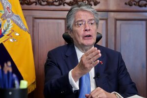 En cadena nacional, Lasso aseguró que es momento de "superar la división y unirnos en un solo objetivo, reconstruir el Ecuador" (Foto: AFP).