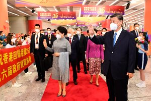Xi Jinping defendió la democracia de Hong Kong en el 25º aniversario de su regreso a China (Fuente: Xinhua)