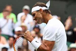 Wimbledon: Nadal alcanzó las semifinales (Fuente: EFE)