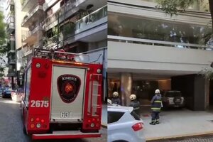 Se cayó un ascensor en un edificio de Palermo. Imagen: Captura de video. 