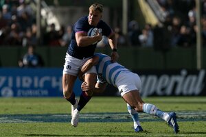 Dura derrota de Los Pumas ante Escocia  (Fuente: AFP)