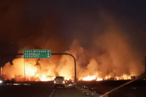 El zonda provocó otra vez incendios en distintos lugares de Salta 