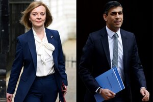 Reino Unido: Rishi Sunak y Liz Truss se enfrentarán para suceder a Boris Johnson (Fuente: AFP)