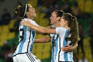 Argentina clasificó a semifinales de la Copa América femenina (Fuente: AFP)