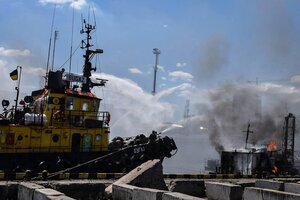 Acusan a Rusia de bombardear un puerto Ucraniano (Fuente: EFE)