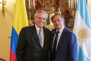 Alberto Fernández se reunió con Gustavo Petro, horas antes de la asunción (Fuente: Télam)