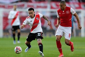 River le ganó el clásico a Independiente en tiempo de descuento (Fuente: Fotobaires)