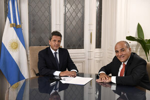 Sergio Massa participa de su primera reunión de gabinete   (Fuente: NA)
