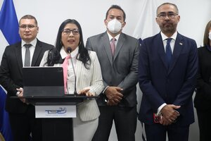 Presidenta del Tribunal Supremo Electoral de El Salvador, Dora Esmeralda Martínez / Twitter del Tribunal Supremo Electoral.