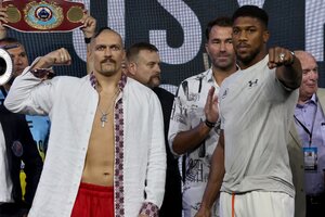 Boxeo: Anthony Joshua y Oleksandr Usyk van por el deseado cinturón  (Fuente: AFP)