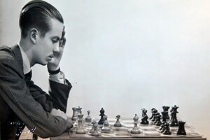 El GM Héctor Rossetto, uno de los grandes ajedrecistas argentinos, en su juventud.