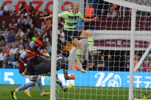 Premier League: Un gol de Haaland para el 1 a 1 entre Aston Villa y el City (Fuente: EFE)