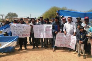 Comunidades indígenas de Santa Victoria Este manifestaron su apoyo a Cristina 