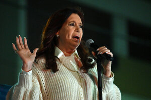 Cristina Kirchner compartió un fragmento del alegato de Beraldi: "Demuestra las mentiras de Luciani y Mola" (Fuente: AFP)