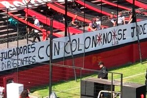 Colón se entrenó con custodia policial