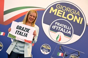 El triunfo de la ultraderechista Giorgia Meloni abre una etapa inédita en Italia (Fuente: AFP)