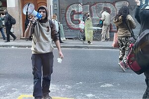 Jonathan Morel participó en una violenta protesta en la que amenazaron de muerte a Cristina Kirchner