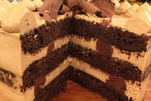 Torta moka de chocolate, con la receta de  Gladys Mabel Olazar