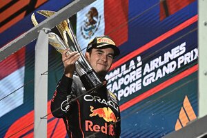 Fórmula 1: "Checo" Pérez ganó en Singapur (Fuente: AFP)