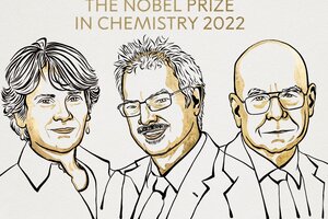 El Nobel de Química fue para Carolyn Bertozzi, Morten Meldal y Barry Sharpless 