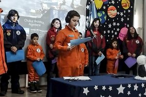 Alumnos de la escuela antártica conversaron con un astronauta de la Estación Espacial
