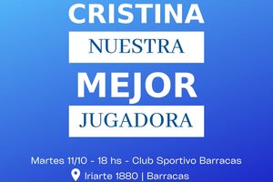 El deporte se convoca en apoyo a Cristina Fernández