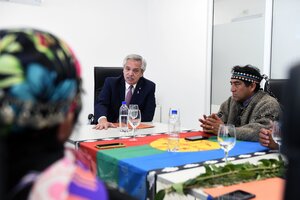 Alberto Fernández se reunió con referentes de comunidades mapuches en Neuquén (Fuente: NA)