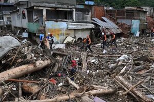 Venezuela: al menos 39 muertos y 56 desaparecidos por las inundaciones y derrumbes