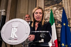 Giorgia Meloni formó gobierno en Italia.