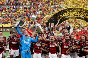 Flamengo, el nuevo campeón. Las últimas tres finales de Libertadores fueron entre clubes brasileños (Fuente: EFE)