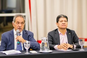 Daniel Scioli, embajador argentino en Brasil junto con el presidente de CAME Alfredo González. (Fuente: CAME)