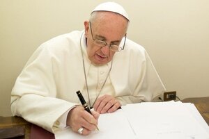 El papa Francisco cuestionó al Poder Judicial y le pidió a los jueces que sean "conscientes del deber que cumplen"
