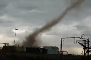 Mendoza: el impactante video del tornado que azotó Malargüe 